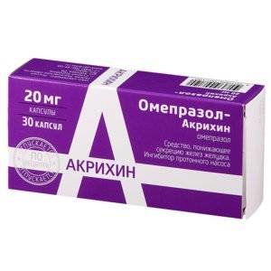 Омепразол-Акрихин капсулы 20 мг 30 шт.
