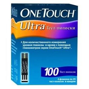 Тест-полоски One Touch Ultra 100 шт.