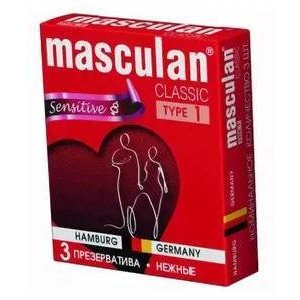 Презервативы Masculan-1 Classic Sensitive нежные 3 шт.