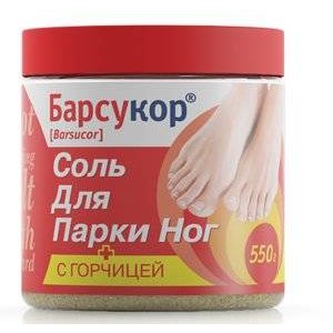 Соль для парки ног с горчицей Барсукор банка 550 г