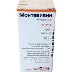 Монтевизин капли глазные 0,05 % 10 мл флакон 1 шт.