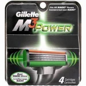 Сменные кассеты Gillette Mach-3 Power 4 шт.