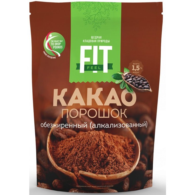 Какао ФитПарад обезжиренный 150 г