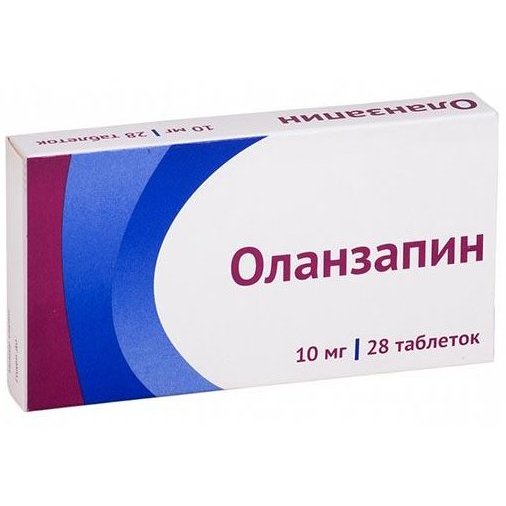 Оланзапин таблетки 10 мг 28 шт.