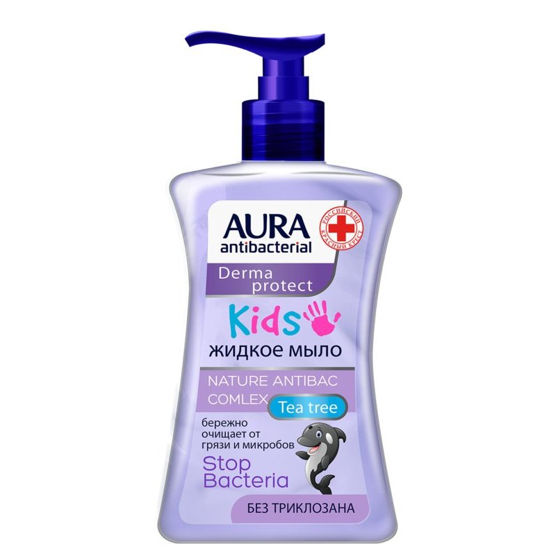 Крем-мыло жидкое Aura Antibacterial Derma Protect 3+ антибактериальное детское 250 мл