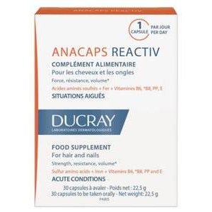 Ducray Anacaps Reactiv для волос и кожи головы капсулы 30 шт.