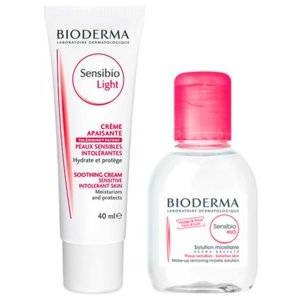 Набор Bioderma Sensibio: крем Light, вода мицеллярная 100 мл