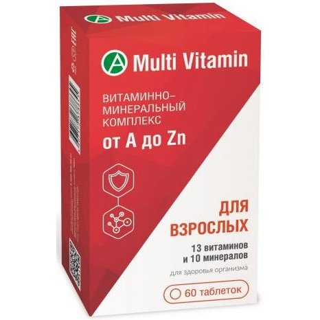 Витаминно-минеральный комплекс от A до Zn таблетки 60 шт.