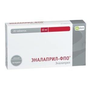 Эналаприл-ФПО таблетки 10 мг 20 шт.