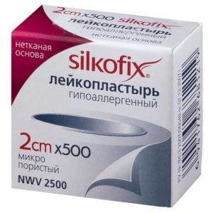 Лейкопластырь Silkofix на нетканой основе 2х500 см