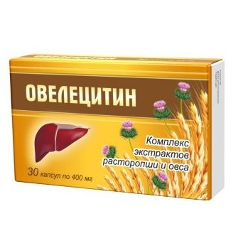 Овелецитин комплекс экстрактов расторопши и овса капсулы 30 шт.