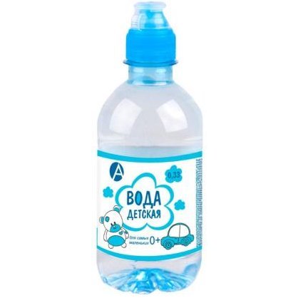 Вода питьевая детская голубая 0,33 л
