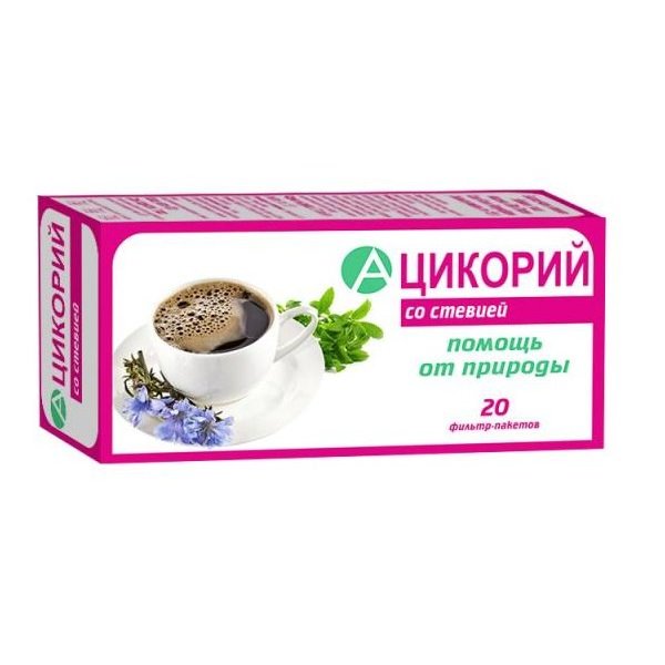 Цикорий со стевией фильтр-пакеты 2 г 20 шт.