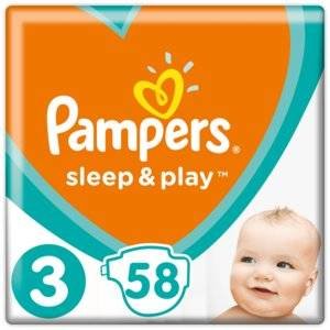 Подгузники Pampers Sleep&Play размер 3 6-10 кг 58 шт.