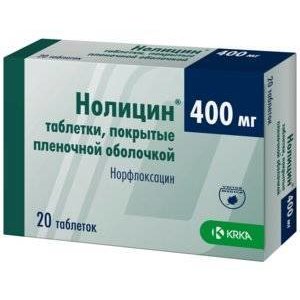 Нолицин таблетки 400 мг 20 шт.