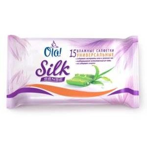 Влажные салфетки Ola Silk Sense Универсальные 15 шт.