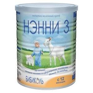 Молочная смесь Нэнни 3 на основе натурального козьего молока с 12 мес. 400 г