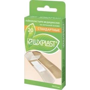 Пластырь Luxplast нетканый тонкий телесный 19х72мм 20 шт.