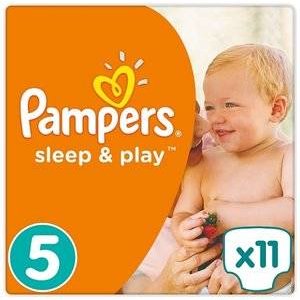 Подгузники Pampers Sleep&Play размер 5 11-18 кг 11 шт.