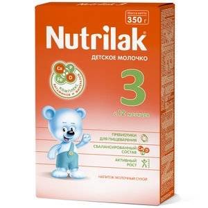Nutrilak 3 Cухая молочная смесь с 12 мес., 350 г