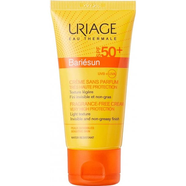 Солнцезащитный крем для лица Uriage Bariesun SPF 50+ без ароматизаторов 50 мл
