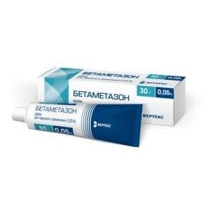 Бетаметазон крем для наружного применения 0,05% 30 г туба 1 шт.