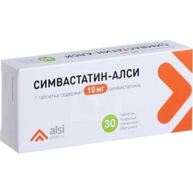 Симвастатин-Алси таблетки 10 мг 30 шт.