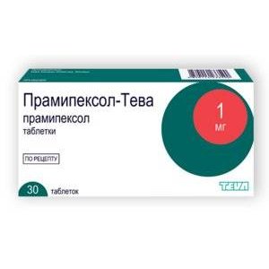Прамипексол-Тева таблетки 1 мг 30 шт.
