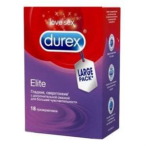 Презервативы Durex Elite сверхтонкие 18 шт.