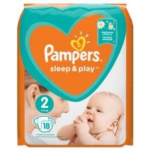 Подгузники Pampers Sleep&Play размер 2 4-8 кг 18 шт.