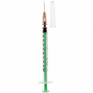 Трехкомпонентный инсулиновый шприц SFM 1мл u-40 c иглой 26g 0,45x12 мм