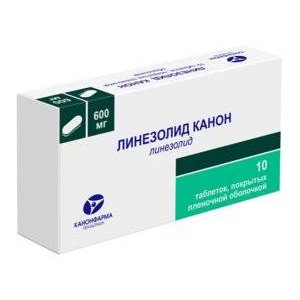 Линезолид Канон таблетки 600 мг 10 шт.