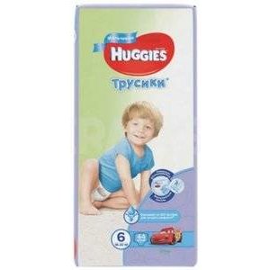 Подгузники-трусики для мальчиков Huggies размер 6 16-22 кг 44 шт.