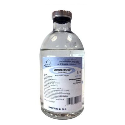 Натрия хлорид раствор для инфузий 0,9% 1000 мл флакон 1 шт.