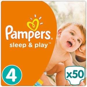 Подгузники Pampers Sleep&Play размер 4 7-14 кг 50 шт.