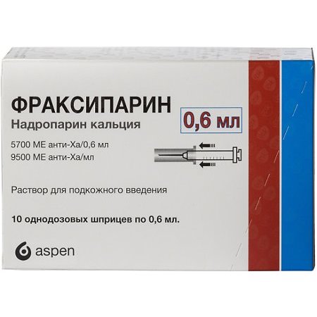 Фраксипарин раствор для подкожного введения 5700 МЕ Анти-Ха/0,6 мл шприцы 10 шт.
