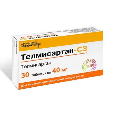 Телмисартан-СЗ таблетки 40 мг 30 шт.