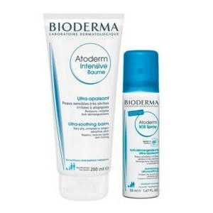 Набор Bioderma Atoderm: бальзам интенсив 200 мл,SOS спрей 50 м