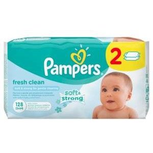 Детские влажные салфетки Pampers Natural Clean 128 шт.