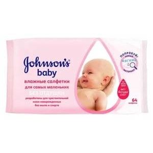 Johnson's Baby Влажные салфетки без отдушки 64 шт.