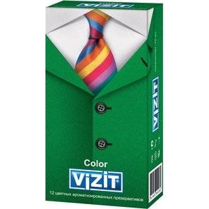Презервативы Vizit Color Цветные ароматизированные 12 шт.