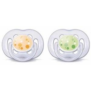 Пустышка силиконовая Avent FreeFlow Design 6-18 мес. SCF180/24 2 шт.