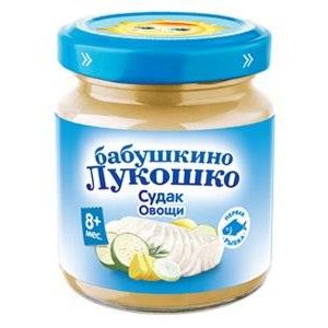 Пюре Бабушкино Лукошко судак с овощами с 8 мес., 100 г