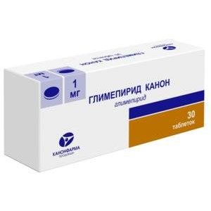 Глимепирид Канон таблетки 1 мг 30 шт.
