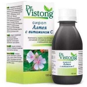 Сироп алтея Dr.Vistong с витамином С 150 мл флакон 1 шт.