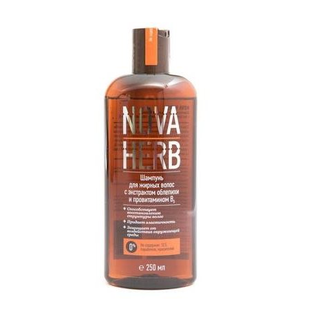 Шампунь для жирных волос Nova herb облепиха 250 мл