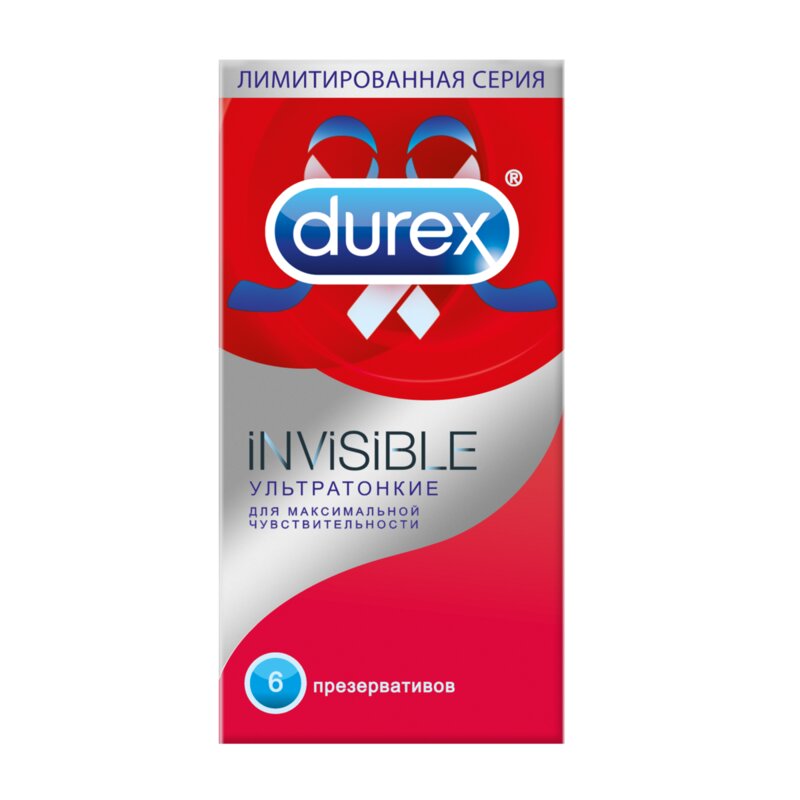 Презервативы Durex Invisible ультратонкие 6 шт.