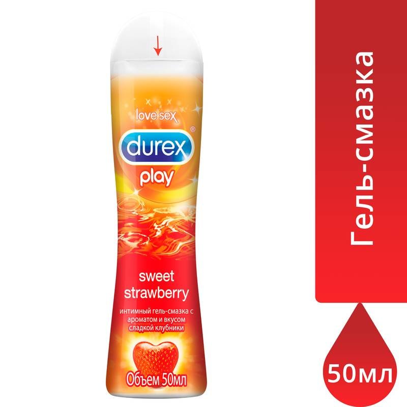 Гель-смазка Durex Play Sweet Strawberry с ароматом клубники 50 мл