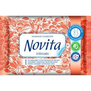 Салфетки влажные для интимной гигиены Novita 15 шт.