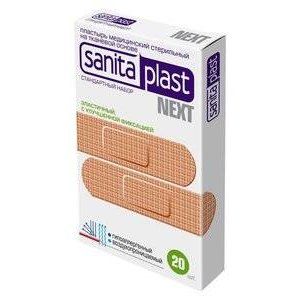 Пластырь Sanitaplast Некст стандартный тканевая основа 20 шт.